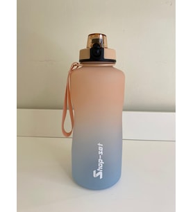 Shop-set 2000 ML Tritan Motivasyonlu Su Matarası SÜZGEÇLİ (SOMON - AÇIK MAVİ)