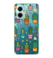 PrintiFy Xiaomi Redmi Note 11E ile Uyumlu 1mm Slim Fit Water Color 4 Baskılı Şeffaf  Kılıf