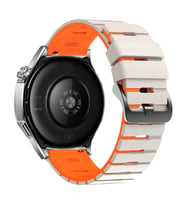 Huawei Watch 5 / 4 / 3 Pro 22mm Kordon Double Soft Yumuşak Silikon Band STR-27 (Turuncu)