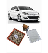 OPEL ASTRA J 1.6 BENZİNLİ VE LPG'Lİ MOTORLAR İÇİN FİLTRE SETİ HAVA + POLEN + YAĞ FİLTRESİ
