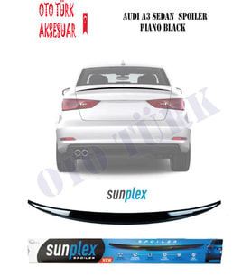 Audı A3 Sedan 2013 2019 Spoiler Piano Black (Siyah)