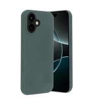 Apple iPhone 17 Nano içi Kadife Silikon - Koyu Yeşil