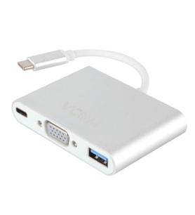 Vcom CU426M Type-C-M To Vga-F Usb 3.0-F Type-C-F Çevirici