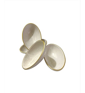 Cosiness 4 lü Oval Kayık Çerezlik & Sosluk 11 Cm CRZOVL