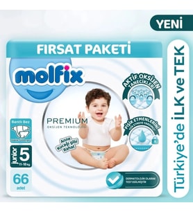 Mey İthalat® Premium Bebek Bezi Ultra Fırsat Paketi 5 Beden 11-18 Kg 66 Adet