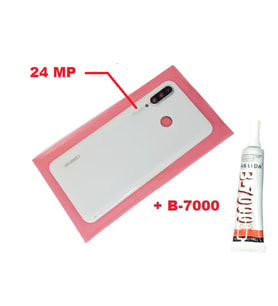 Huawei Uyumlu P30 Lite Arka Kapak (Kamera Lensli 24 MP CAM+B-7000) BEYAZ