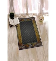 EVDEYA Dijital Baskılı Kaymaz Taban Yıkanabilir Namazlık Seccade 70x130, SECCADE-22-GRİ, (Gri)