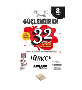 LGS 8. Sınıf Güçlendiren 32 Haftalık Türkçe Kazanım Denemeleri ve Telefon Standı