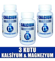 Kalsiyum Magnezyum Vitamin D3 180 Kapsül (3 KUTU)