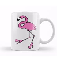 Komik Flamingo Kupa Bardak Porselen