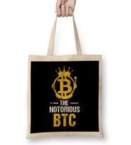 Funny The Notorious BTC Bitcoin Crypto Bez Çanta Uzun Saplı