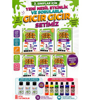 3.Sınıf Gıcır Gıcır Yeni Nesil Etkinlik ve Sorularla 6 lı Set (Slime Set Hediyeli)