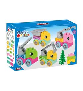03 607 Master Bloklar İnşaat Kamyonlari Seti̇