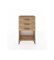 Arges Komodin 3 Çekmeceli 60x30x96 Çam-Çam