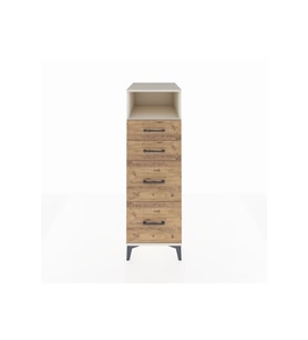 Kronos Dolap Tek Raflı 4 Çekmeceli 44x59x134 Aytaşı-Çam