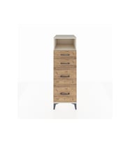 Kronos Dolap Tek Raflı 4 Çekmeceli 44x59x134 Aytaşı-Çam