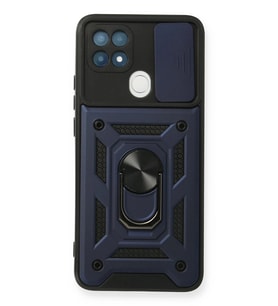Durukar® A15 Kılıf Pars Lens Yüzüklü Silikon - Lacivert
