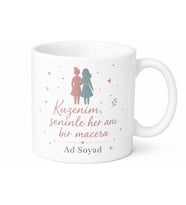 Kişiye Özel Kuzenle Anı Baskılı Kupa Bardak Hediye