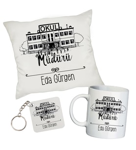 Okul Müdürüne İsimli Hediye Seti - Öğretmenler Günü Hediyesi