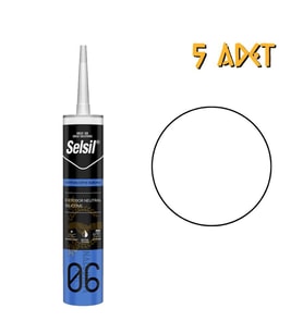 Selsil Dış Cephe Nötr Silikon BEYAZ 300 ml. - 5 Adet