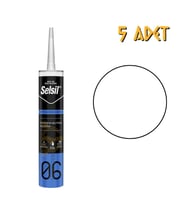 Selsil Dış Cephe Nötr Silikon BEYAZ 300 ml. - 5 Adet