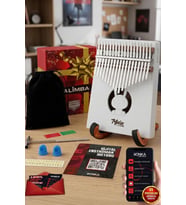 Midex KLX-550-PAK Beyaz Renk Gerçek Ağaç Kalimba 17 Tuşlu Full Set