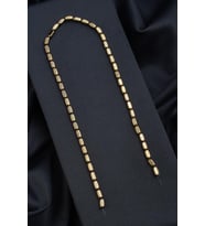Hematit Doğal Taş Parlak Antik Sarı Dikdörtgen Kesim 4x8mm Dizi