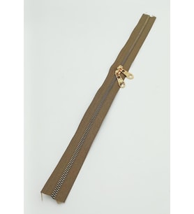 Angel Çanta Aksesuar Çift Başlı Vizon Fermuar Light Gold Metal 40 Cm