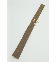 Angel Çanta Aksesuar Çift Başlı Vizon Fermuar Light Gold Metal 40 Cm