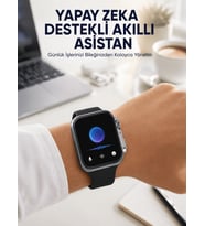 Modern Tasarımlı Akıllı Saat Uzun Pil Süresi ve Net Ekran Yeni Nesil