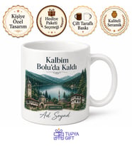 Bolu Memleket Temalı Baskılı Kupa Bardak Hediye Özel Tasarım Porselen
