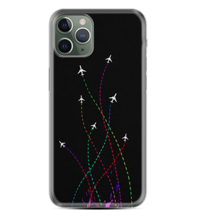 Apple iPhone 11 12 13 14 Pro Max Kılıf Desemli Silikon Line Planet 1736