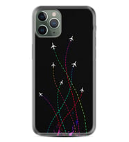 Apple iPhone 11 12 13 14 Pro Max Kılıf Desemli Silikon Line Planet 1736
