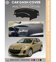 MAZDA 3 (2009-2013) Torpido Örtüsü Panel Halısı Koruma Torpido Koruma Araca Özel Kaymaz Kolay Montaj