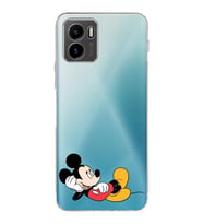 Vivo Y15s 2021 Uyumlu Kamera Korumalı Kapak Mickey Mouse Tasarımlı Şeffaf Silikon Kılıf