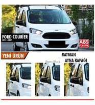 Ford Courier 2018-2021 Batman Yarasa Ayna Kapağı Piano Black ABS