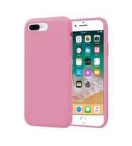 Apple iPhone 8 Plus İnce Mat Silikon Kılıf Pembe