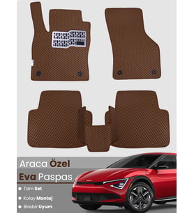 KİA EV6 (2021-2025) Uyumlu EVA Paspas Tam Set–Araca Özel,Kolay Montaj,Su Geçirmez