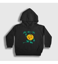 Presmono Unisex Çocuk Siyah Pumpkin Helloween Kapüşonlu Sweatshirt 149452tt
