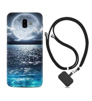 Samsung J6 Plus J7 Prime J7 Pro M20 Kılıf Boyun Askılı Silikon Great Moon 1301