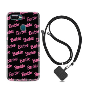 Oppo A5S A15 A16 A54 A55 A73 A74 Kılıf Boyun Askılı Silikon Barbie 1404