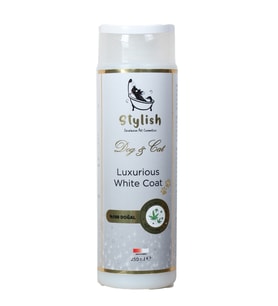 Stylish Pet Cosmetics Beyaz Köpek Ve Kediler Için Tüy Dökme Engelleyici Organik Şampuan 250 ml