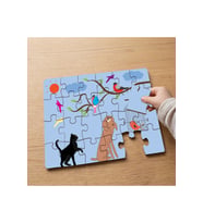 Kedi Kuş Köpek Tasarımlı 24 Parça Ahşap Çocuk Puzzle MPK0269