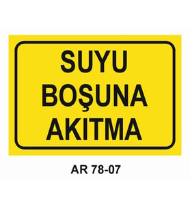 İŞ GÜVENLİĞİ UYARI LEVHASI 1 ADET PVC 21 X 29CM