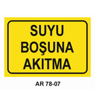 İŞ GÜVENLİĞİ UYARI LEVHASI 1 ADET PVC 21 X 29CM