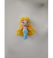 Deniz Kızı Anahtarlık Amigurumi Organik Oyuncak