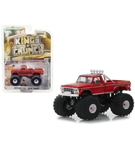 GreenLight Kings of Crunch - God of Thunder - 1979 Ford F-250 1/43 Model Araba (Kırmızı)