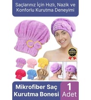 Premium Kalite Esnek Hızlı Emici Banyo Havuz Duş Mikrofiber Havlu Saç Kurutma Bonesi 30x25x16