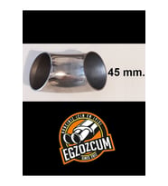 Paslanmaz Krom Dirsek Boru 45 Mm. Isıya Dayanıklı