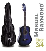 Klasik Gitar Junior Manuel Raymond MRC87BLS (KILIF HEDİYE)